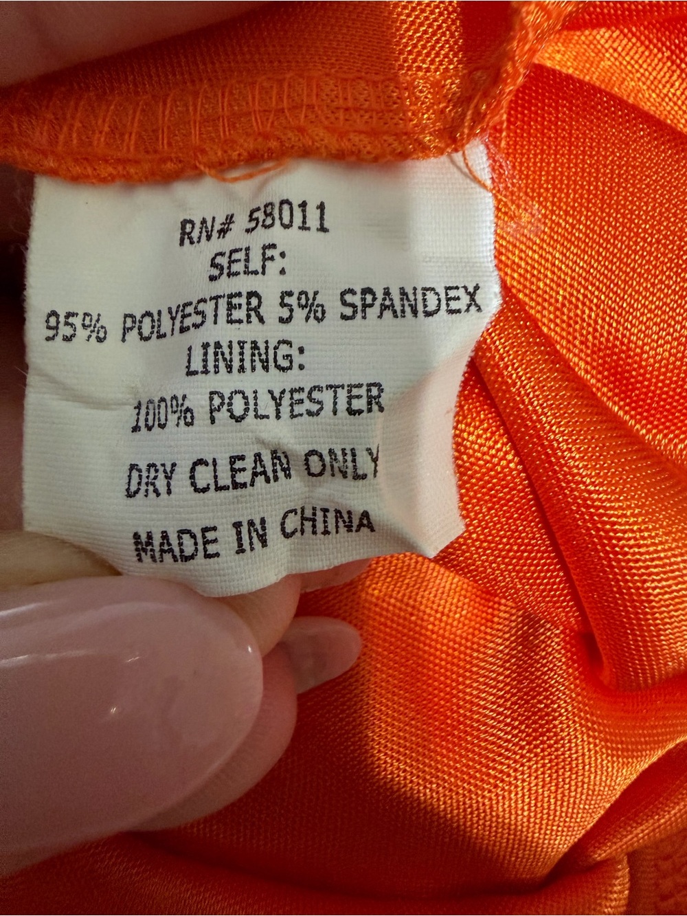 David Meister Strapless Orange Dress - Picture 6 of 6